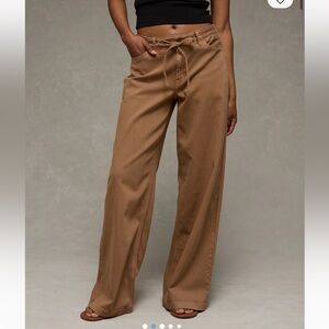 AE Dreamy Drape Stretch Low-Rise Ultra Wide-Leg Pant